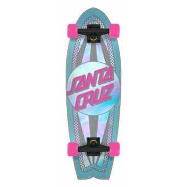 Santa Cruz Prismatic Dot 8.8 X 27.7 Shark Cruiser Longboard Complet