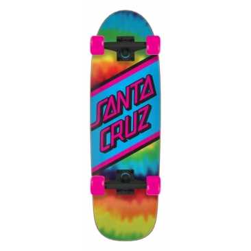 Santa Cruz Rainbow Tie Dye 8.79 X 29.05 Longboard Cruiser completo