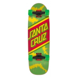 Santa Cruz Rasta Tie Dye 8.79 X 29.05 Longboard Cruiser completo