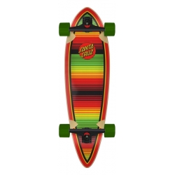 Santa Cruz Serape Dot 9.2 X 33 Pintail Cruiser Longboard Complet