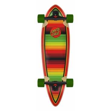 Santa Cruz Serape Dot 9.2 X 33 Pintail Cruiser Longboard Complet