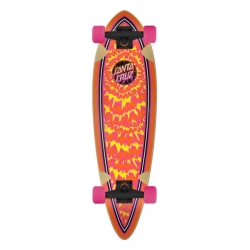 Santa Cruz Toxic Dot 9.2 X 33 Pintail Cruiser Longboard Complet