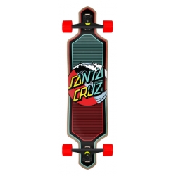 Santa Cruz Wave Dot Splice 9.0 X 36 Drop T Cruiser Longboard Complet