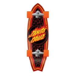 Santa Cruz Flame Dot Shark 9.85 X 31.52 Cruiser Longboard Complet