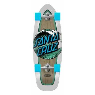 Santa Cruz Wave Dot Cut Back 9.75 X 29.95 Cruiser Longboard Complet