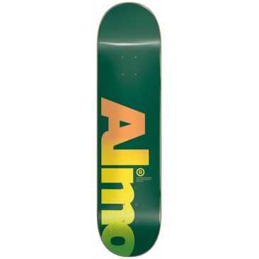 Almost Fall Off Logo Hyb Green 8.25 X 32.1 Skateboard Deck