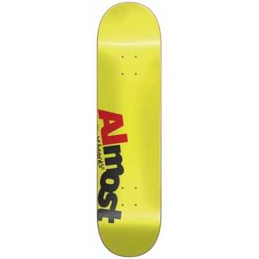 Almost Most Hyb Yellow 8.5 X 32.1 Wb 14.25 Skateboard Deck