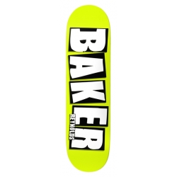 Baker Brand Name Neon Ar Ylw B2 8.38 X 32 Planche Skateboard