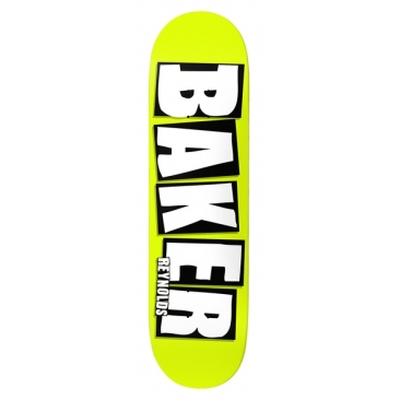 Baker Brand Name Neon Ar Ylw B2 8.38 X 32 Tabla de skate