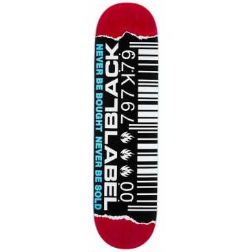 Black Label Barcode Ripped 8.5 X 32.38 14.5 Skateboard Deck