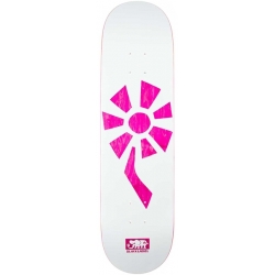 Black Label Flower Power 8.25 X 32.12 White Pink Planche Skateboard