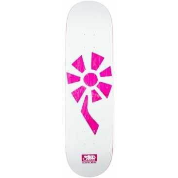 Black Label Flower Power 8.25 X 32.12 White Pink Planche Skateboard