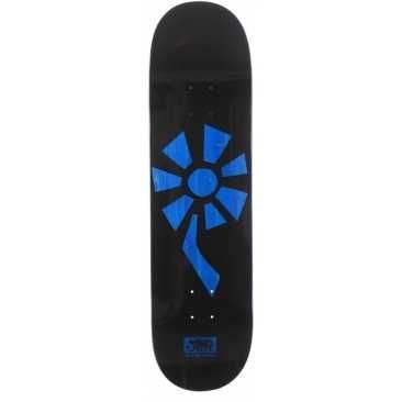 Black Label Flower Power 8.5 X 32.38 Black Blue Planche Skateboard