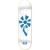 Flower Power 8.5 X 32.38 White Blue