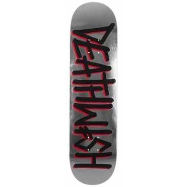 Deathwish Deathspray Blk Sil Foil 8.25 X 31.5 Skateboard Deck