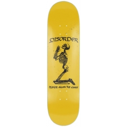 Disorder Team Patc Yellow 8.5 X 32 Skateboard Deck