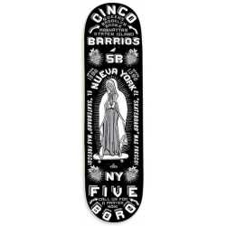 5Boro Cinco Barrios Black 8.25 X 32 Planche Skateboard