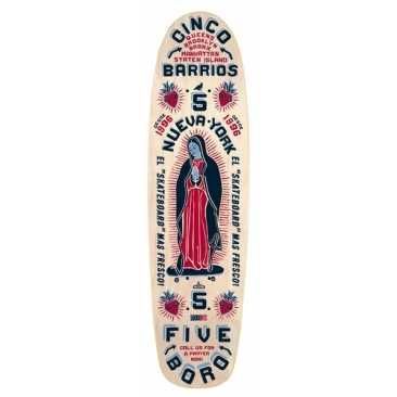 5Boro Cinco Barrios Cruiser Large Natural 8.0 X 32 Planche Skateboard