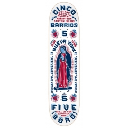 5Boro Cinco Barrios White 8.0 X 32 Planche Skateboard