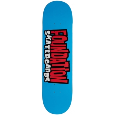 Foundation 8.25 From The 90s Blue Planche Skateboard