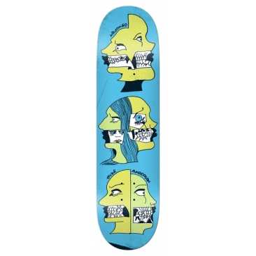 Krooked Manderson Two Face Blue 8.06 X 31.8 Tavola da skateboard