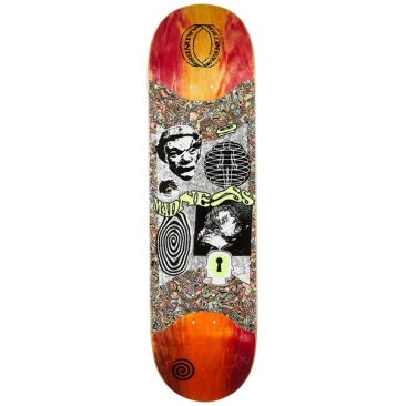 Madness Outcast Pop R7 Slick Orange Multi 8.62 X 31.95 Planche Skateboard