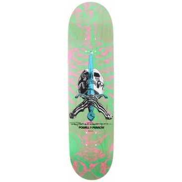 Powell Peralta Ps Skull and Sword Pink Green 8.0 X 31.45 Prancha de skate