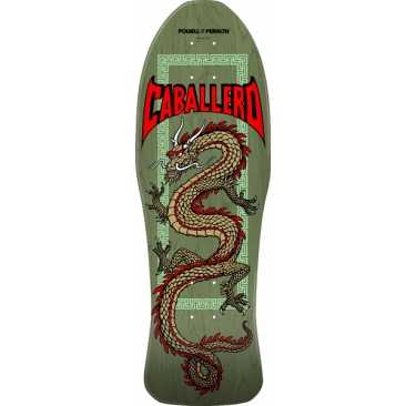 Powell Peralta Reissue Cab Chin Dragon 10.0 X 30 Green Skateboard bord