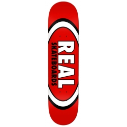 Real Team Classic Oval 8.12 X 31.38 Red Skateboard Deck