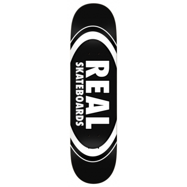 Real Team Classic Oval 8.25 X 32 Black Planche Skateboard