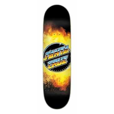 Santa Cruz Chrome Dot Flame Everslick 8.5 X 32.2 Skateboard Deck