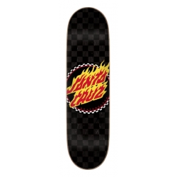 Santa Cruz Flame Dot Check 7-ply Birch 8.5 X 32.2 Skateboard Deck