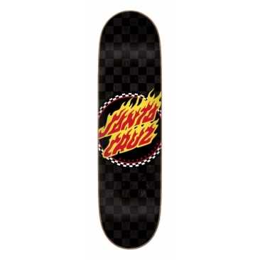 Santa Cruz Flame Dot Check 7-ply Birch 8.5 X 32.2 Prancha de skate