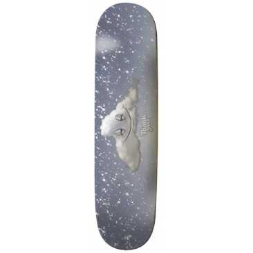 Thank You Head In The Snow Clouds 8.25 Grey Planche Skateboard