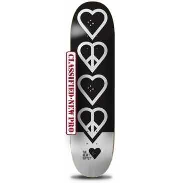 The Heart Supply Classified Pro 3 Peace Black 8.25 Planche Skateboard