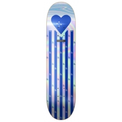 The Heart Supply R7 Foil Blue Stripes 8.25 Skateboard Deck