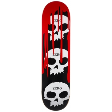 Zero 3 Skull Blood Black White Red 8.25 X 31.9 Wb 14.25 Planche Skateboard