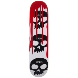 Zero 3 Skull Blood White White Black Red 8.125 X 31.7 Prancha de skate