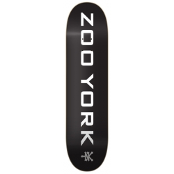 Zoo York Og 95 Logo Block Black White Grey 7.75 Planche Skateboard