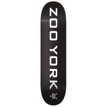 Zoo York Og 95 Logo Block Black White Grey 7.75 Planche Skateboard