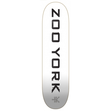 Zoo York Og 95 Logo Block White Black Grey 8.0 Planche Skateboard