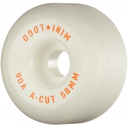 Mini Logo Rodas 58mm A-cut Ii 90a Hybrid White 