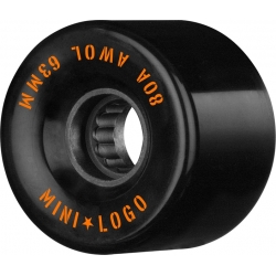 Mini Logo Rodas 63mm Awol 80a Black 