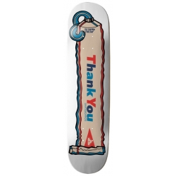 Thank You Skateboard Deck Thank You Fresh 8.25 White 