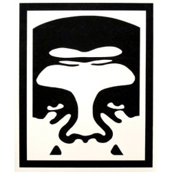 Obey Sticker Skate Half Face Icon - Medium 