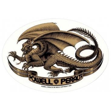 Powell Peralta Dragon - Gold Sticker Skate