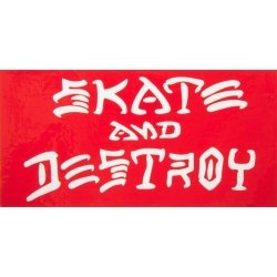 Thrasher Sticker Skate Skate And Destroy - Red 