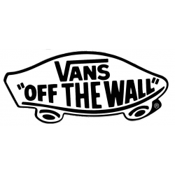 Vans Sticker Skate Classic Off The Wall - White 