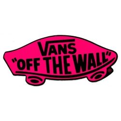 Vans Sticker Skate Classic Off The Wall - Pink 