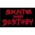 Skate And Destroy - Preto Vermelho